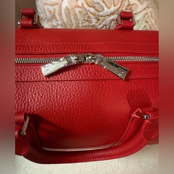 Sassy Jones Red Dottie Leather Handbag - Picture 6 of 6